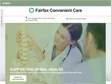 Tablet Screenshot of fairfaxconvenientcare.com